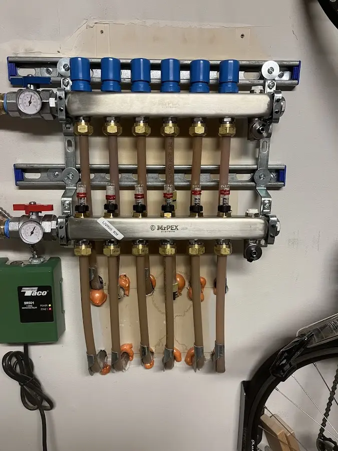 Plumber performing Leak Detection at a residential property in North Haven